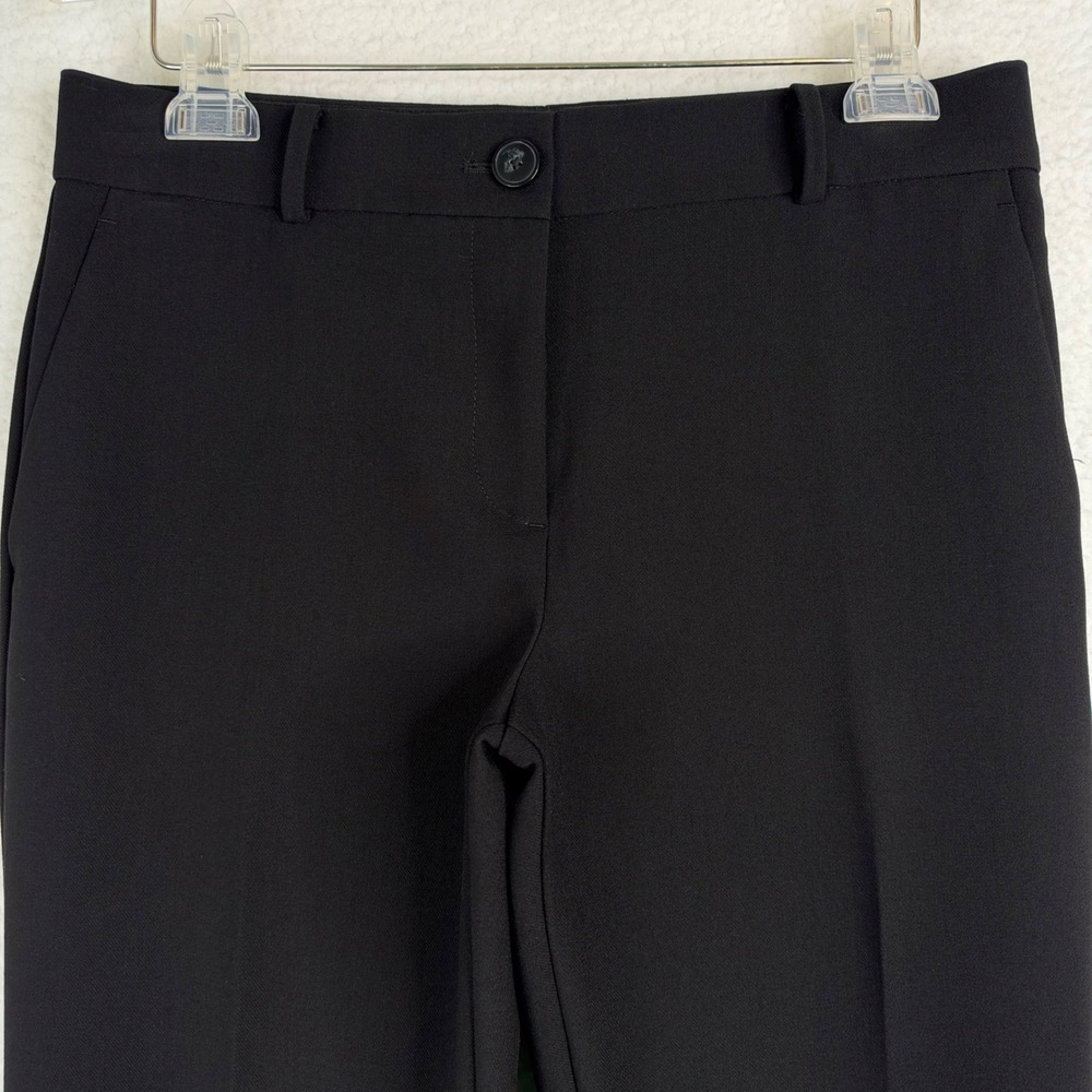 Ann Taylor The Jayne Crop Black Pants Petite 8P Stretch Professional Trousers